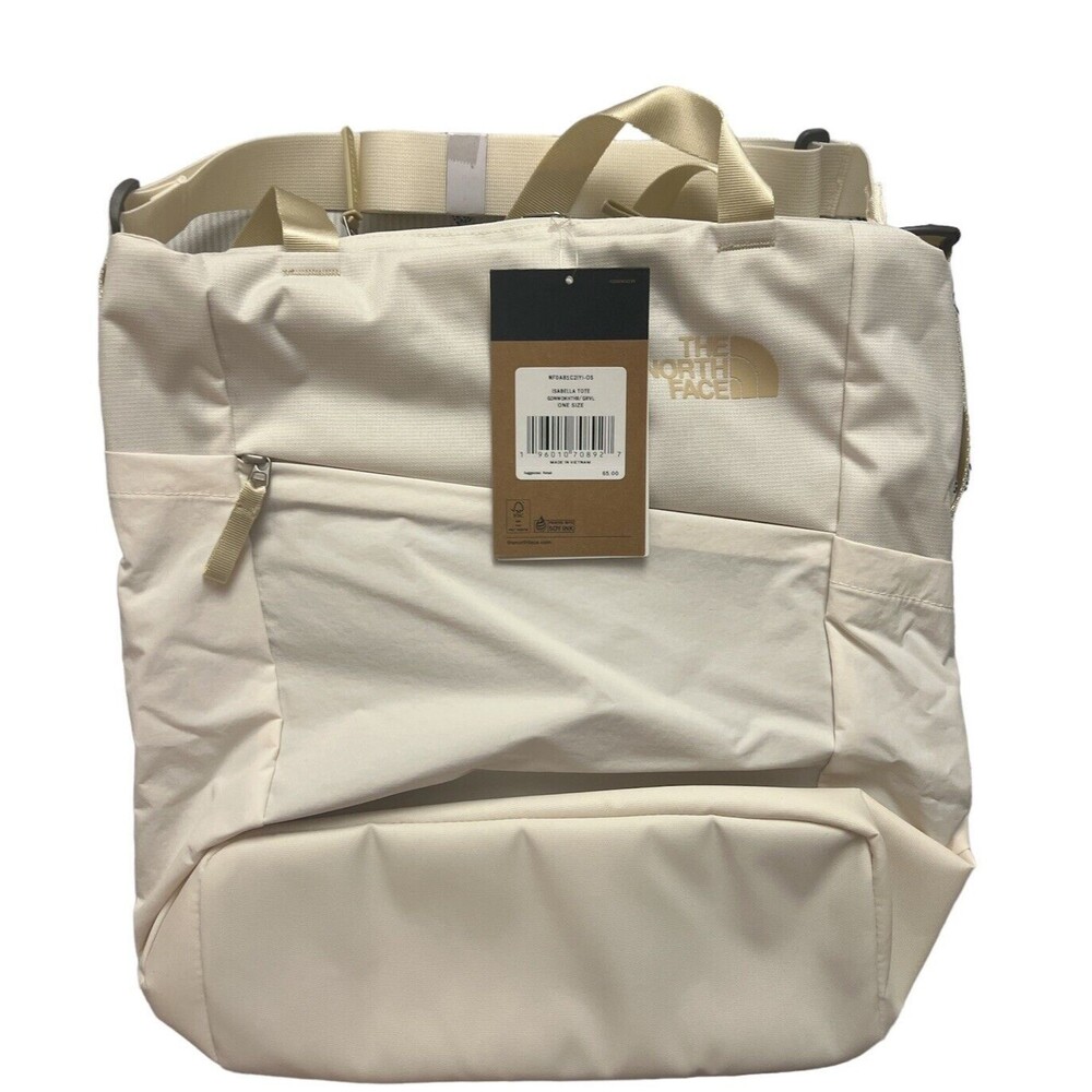 The North Face Isabella Tote SOLD OUT COLOR Gardenia White Dark Heather/Gravel